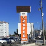 Zafer Gıda AVM Kuzeykent şubesi totem tabela çalışmamız. #reklam #cephetasarımı #dışcephekaplama #kompozitkaplama #kutuharf #tabela #matbaa #promosyon #totem #totemtabela